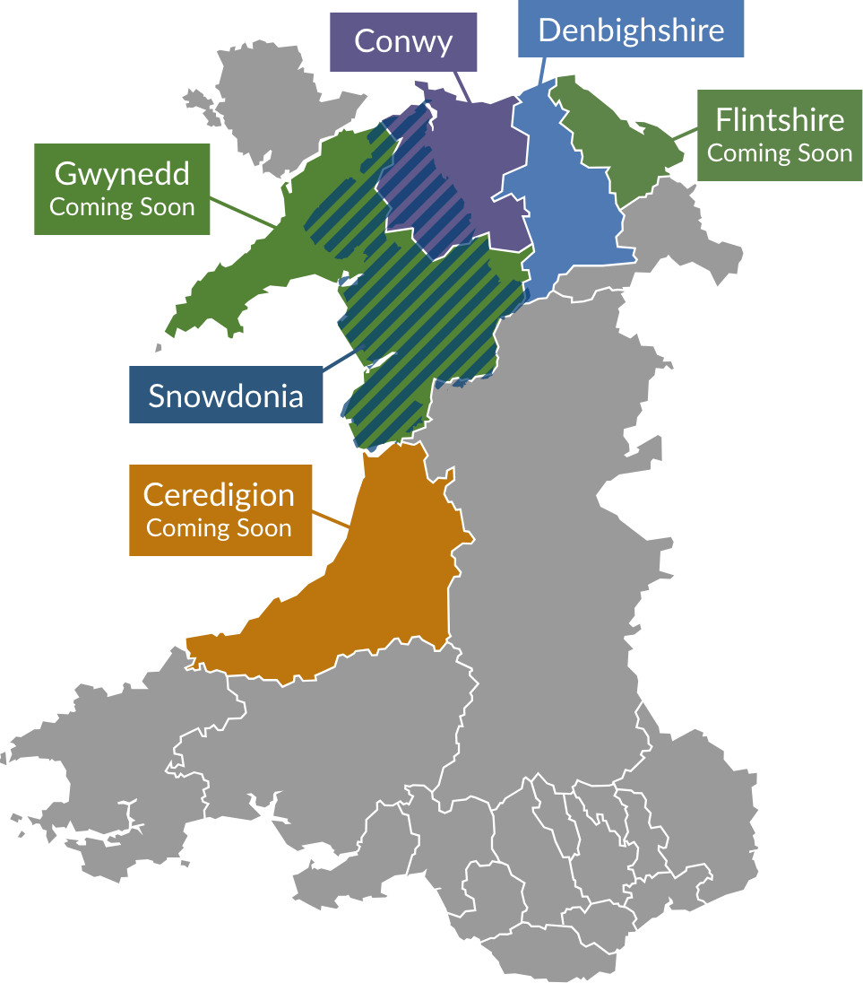 Ambassador Wales courses map