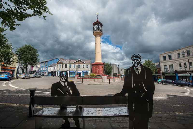 Nye Bevan & Walter Conway Bench, The Circle, Tredegar